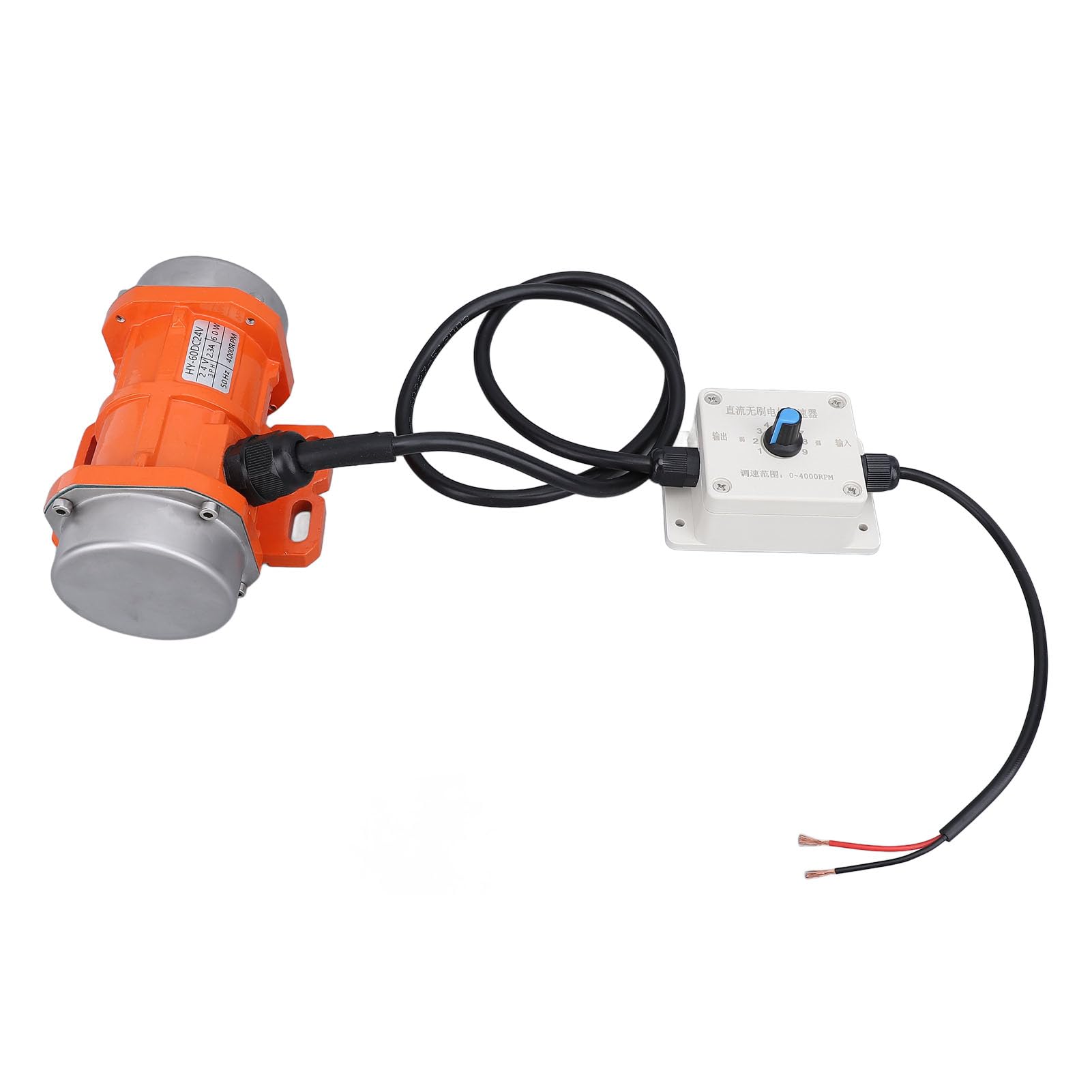 Mini Vibratore per Calcestruzzo Senza Spazzole con velocità Regolabile, Motore di Vibrazione DC24V per Apparecchiature di Verniciatura a Polvere, Dimensioni Compatte e Potenza Elevata (60 W)