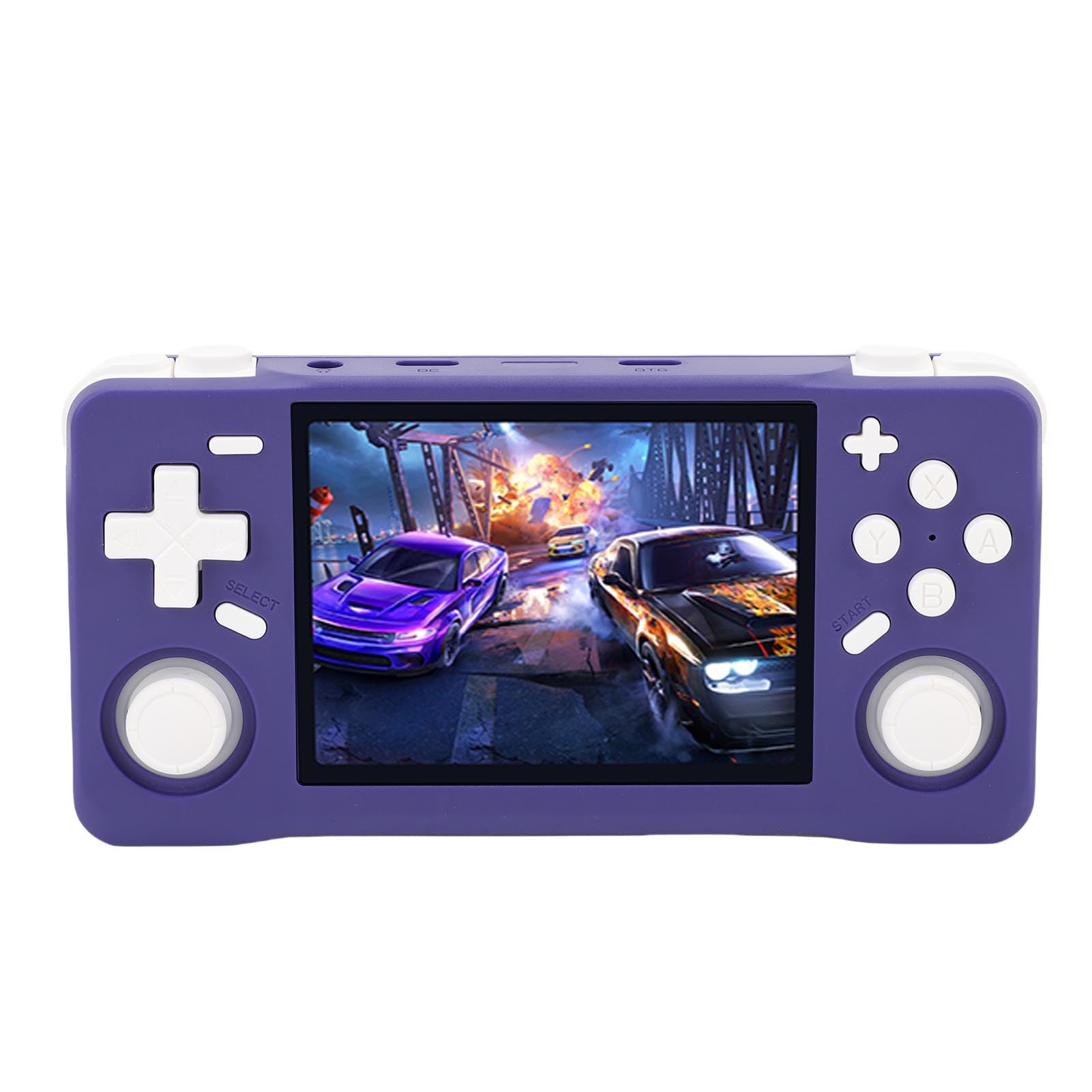 Bewinner Retro-Handheld-Spielekonsole, 3,5-Zoll-HD-Bildschirm, RK3326 64-Bit-Konsole mit 4000-mAh-, tragbarer Gaming-Player für N64 GBA SFC, unterstützt mehrere Emulatoren (128GB)