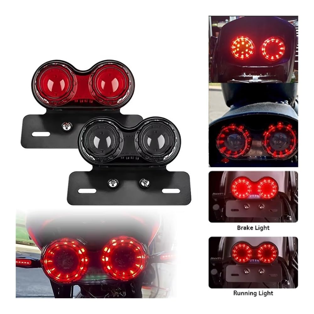 fanale posteriore Luce Di Stop Posteriore A LED Per Moto, Luce Lampeggiante, Luce Di Stop Per Moto, Luce Posteriore Con Luce Targa, Indicatori Di Direzione