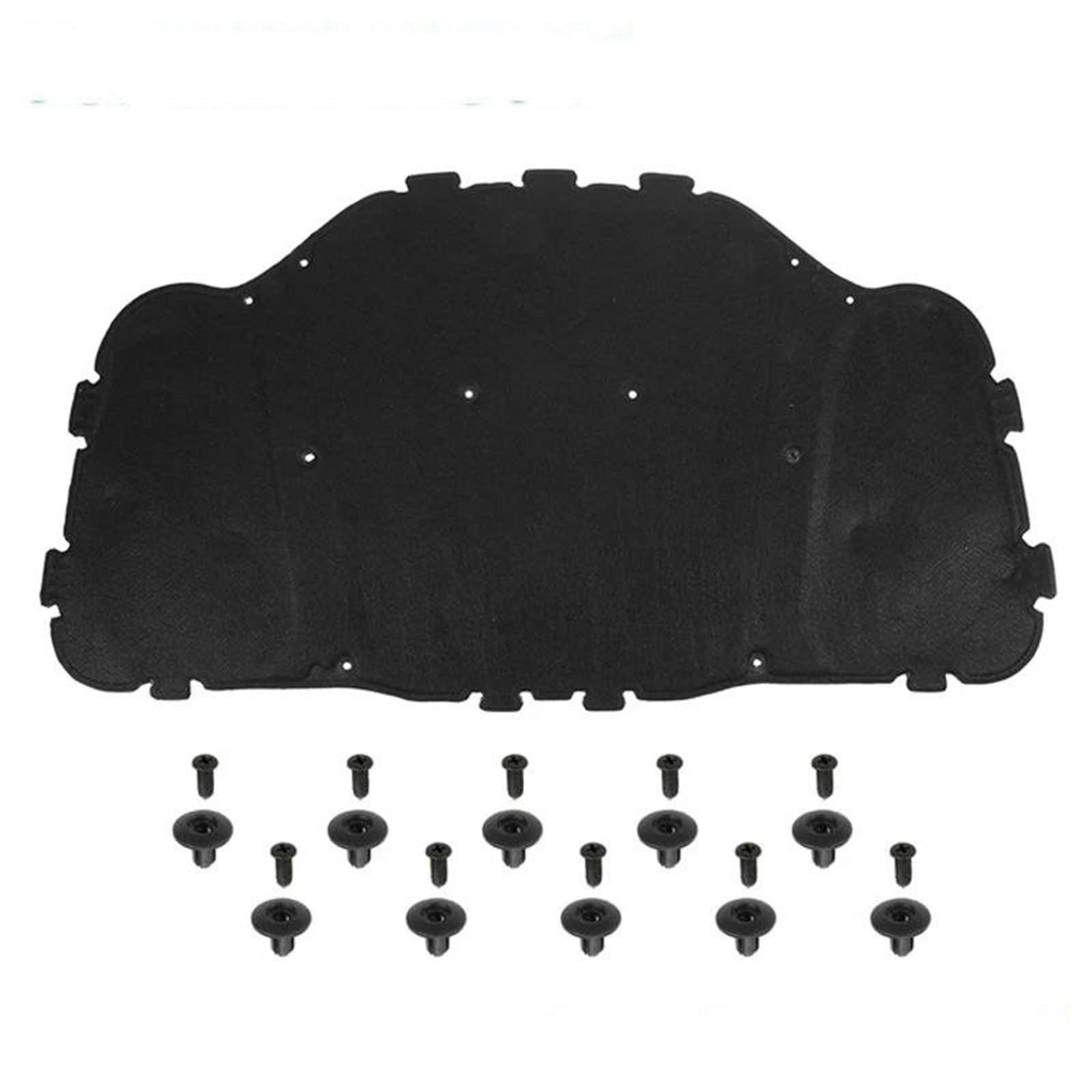 Insulation Rugs Black Car Engine Hood Heat Insulation Sound Deadener Cotton for E60 E61 (OEM：51487148208)