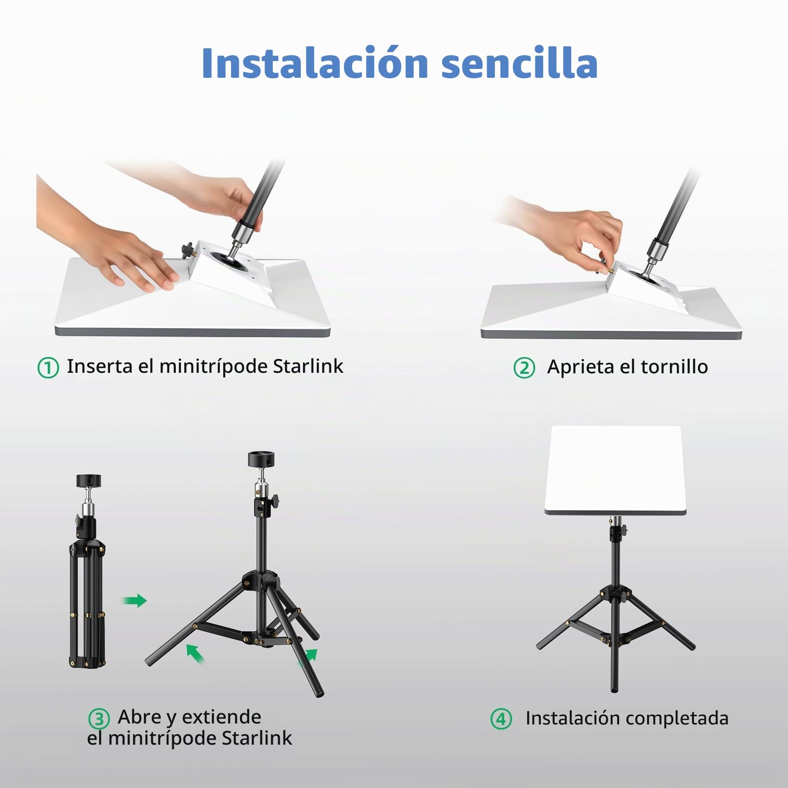 Tripode para Starlink Mini, Soporte de Trípode Ajustable para Starlink Mini Accesorios para Acampar al Aire Libre RV