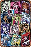 Monster High - Grid Poster Retro tin Sign Wall Art Decor Metal Sign Decoration Sign 8x12 inch