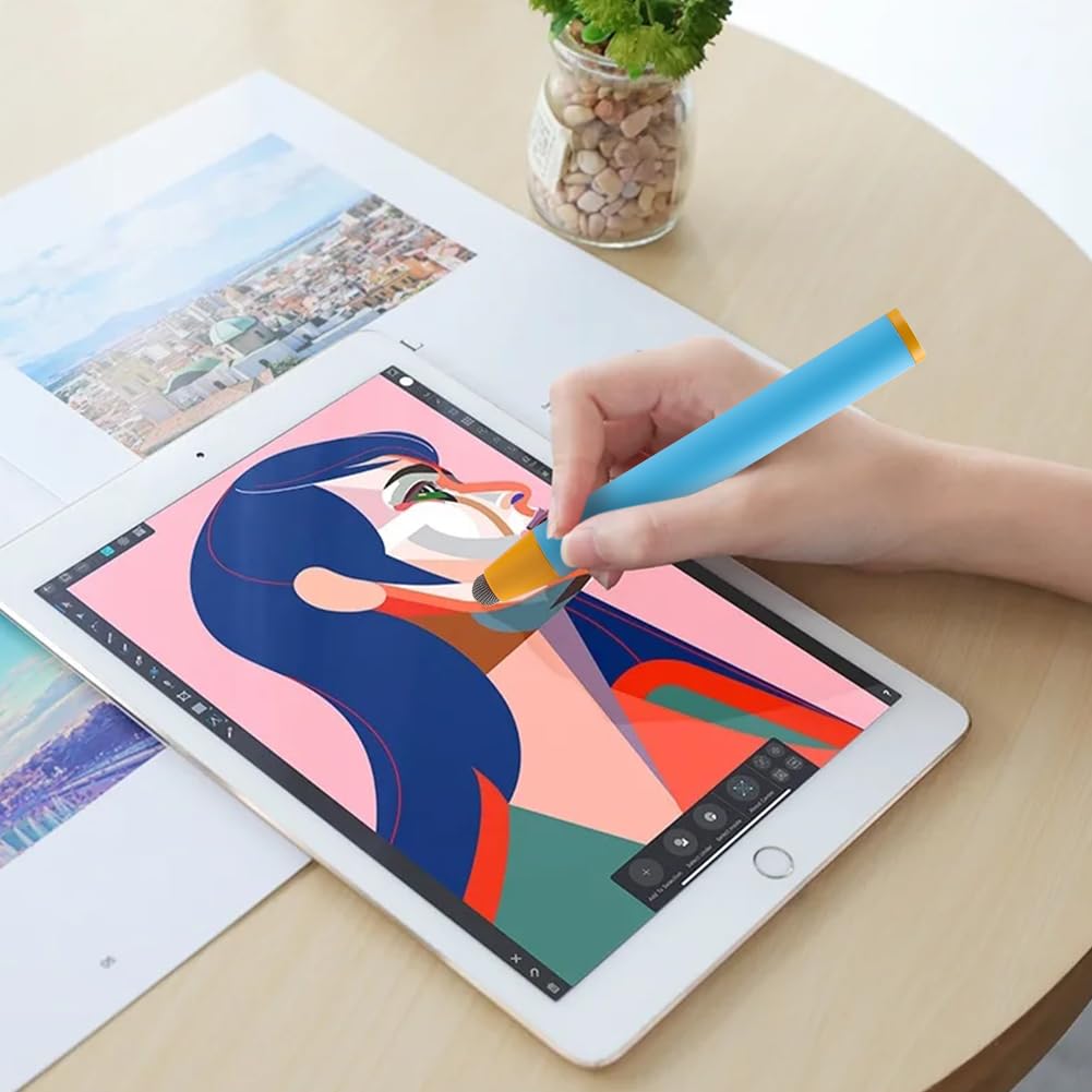 Kinder-Eingabestifte Für Touchscreens – 4 Stück Mit Haltebändchen, Kompatibel Mit Tablets & Smartphones