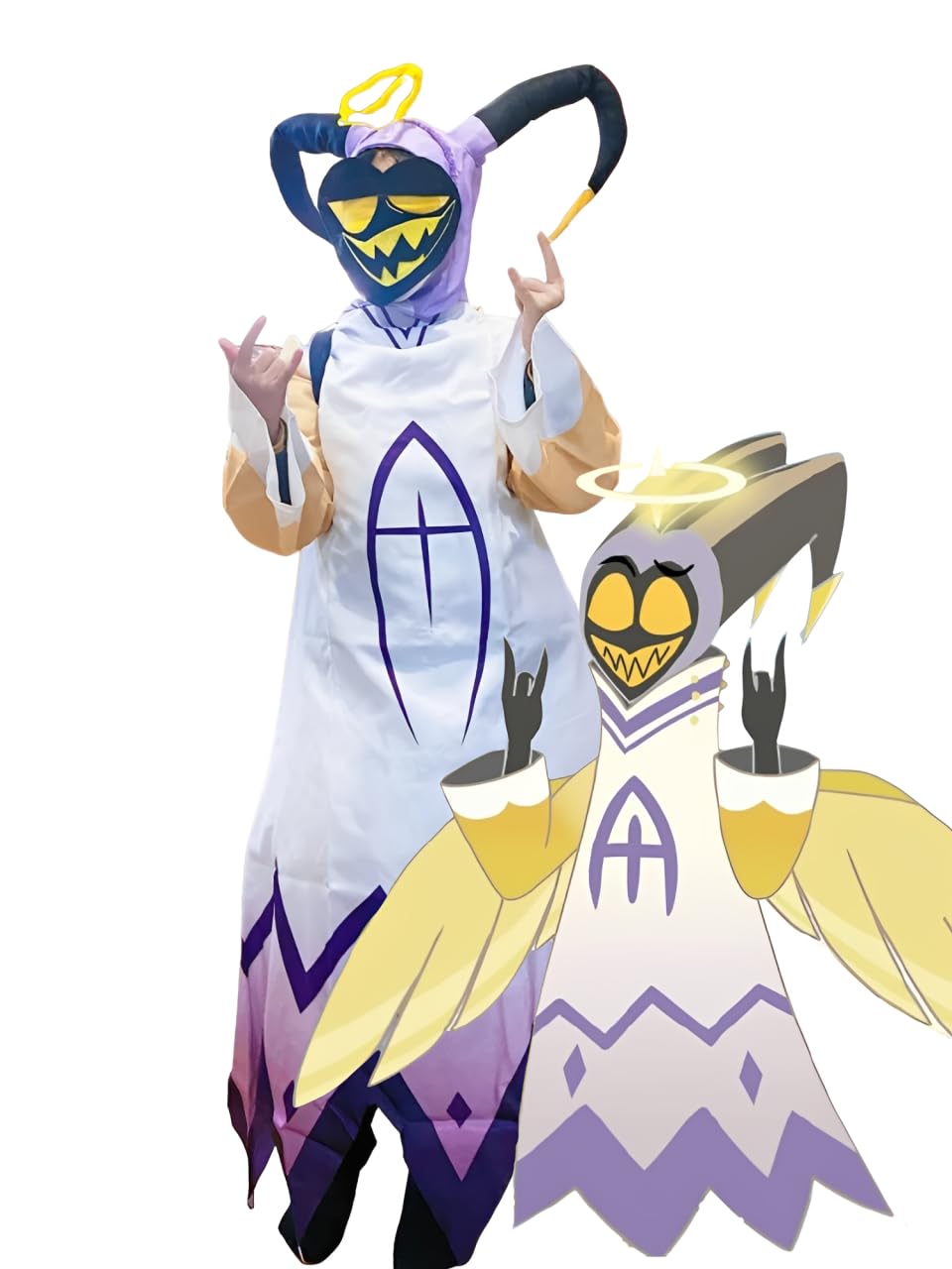 NSPSTT Adam Cosplay Costume Hazbin Hotel Cosplay Halloween Outfit S