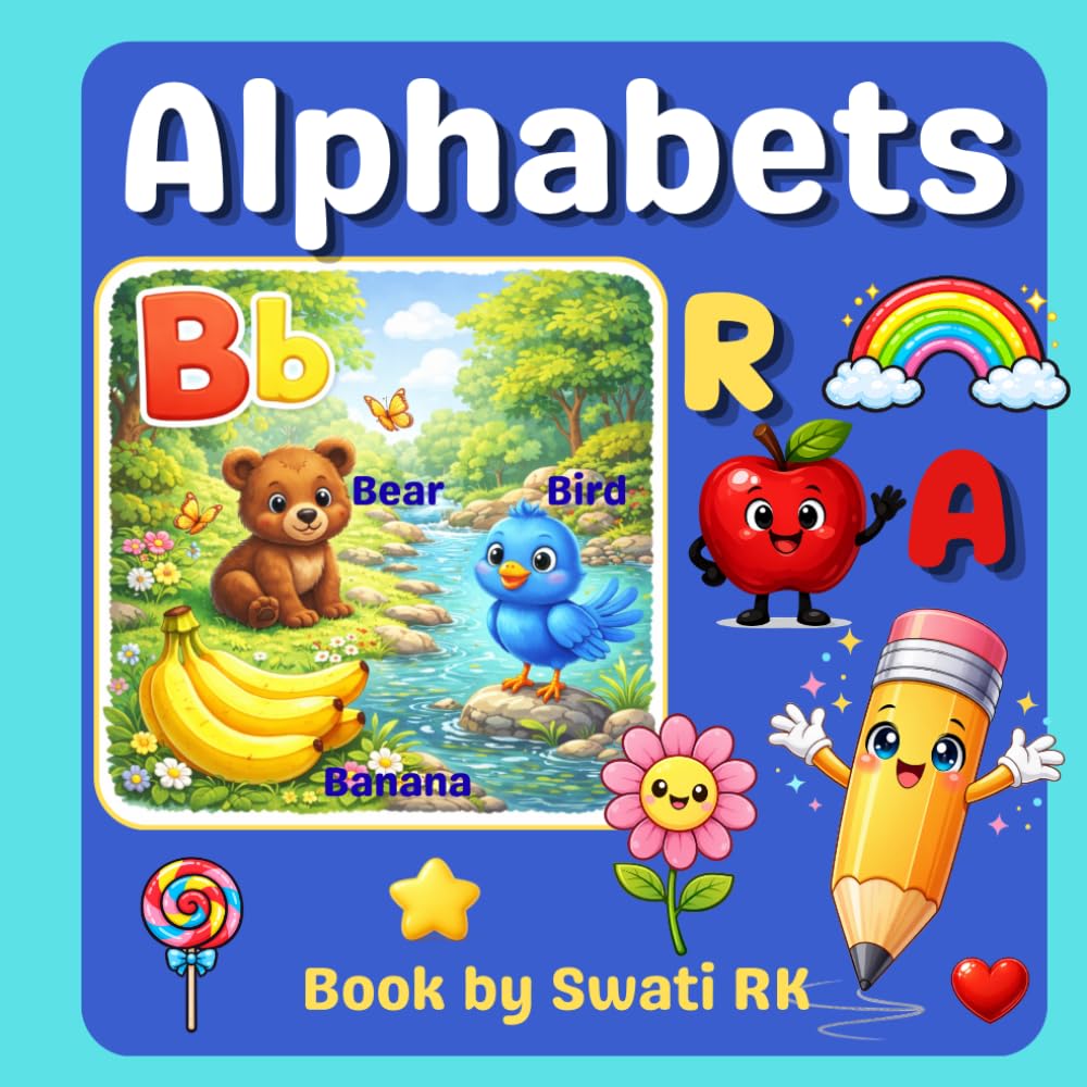 My ABC Book: Learn Letters A to Z with Fun Pictures