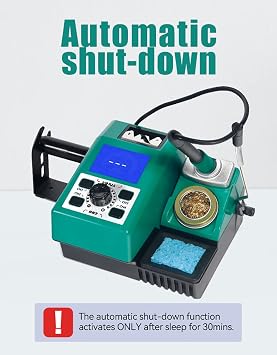 Soldering Iron Station Rapidly Heating, Electronic Welding Rework Soldering Station with C210 Solder Iron Handle, 40W Automatic Hand-held Soldering Iron Kit for Soldering & Desoldering