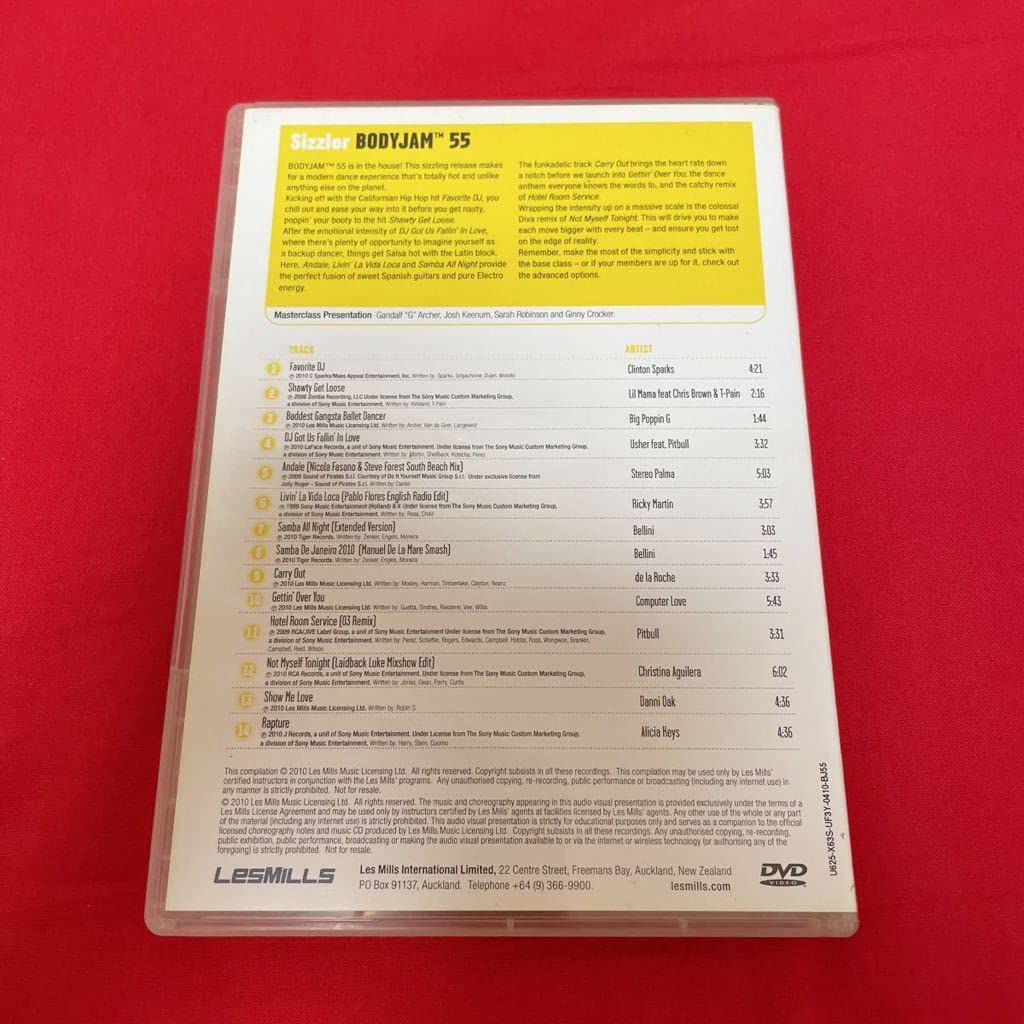 Amazon.co.jp: レスミルズ ボディジャム 55 DVD CD 英語テキスト Les