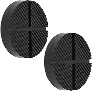 Universal Floor Jack Rubber Pad Jack Pad Adapter Pinch Weld Side Frame Rail Protector Puck/Pad (2 Pack)