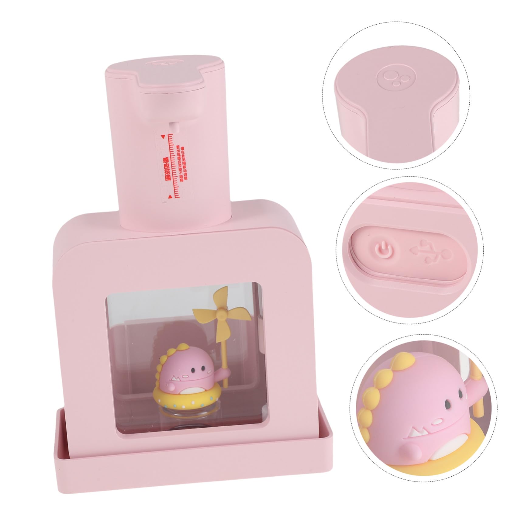 Zerodeko distributori di lozione distributore di lozioni distributore di sapone ricaricabile ABS Pink