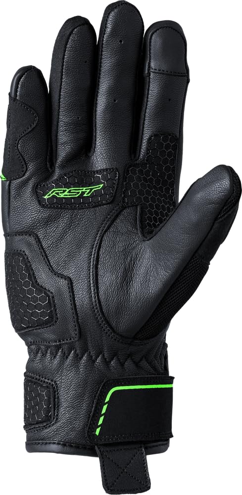 RST S1 Mesh CE Gants de moto d'été ventilés pour homme (noir, blanc, XS)
