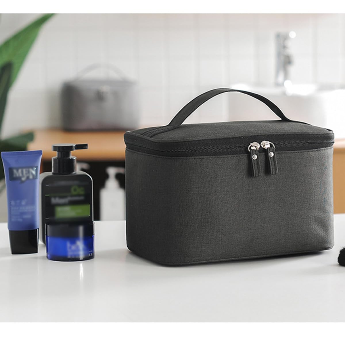 Bolsa de Cosméticos de Viaje para Mujer Gran Capacidad, Ligera y Fácil de Transportar, Adecuado para Viajes de Negocios y Actividades al Aire Libre