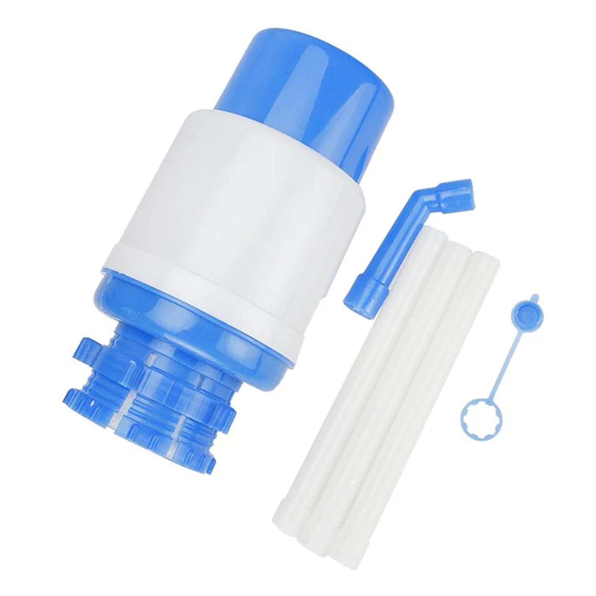 Sulfar Hand Press Water Dispenser Manual Water Pump Dispenser for 20 Litre Drinking Bottle Can for Home Office Outdoor (White,Blue) (B09C68XPXS) Amazon Price History, Amazon Price Tracker