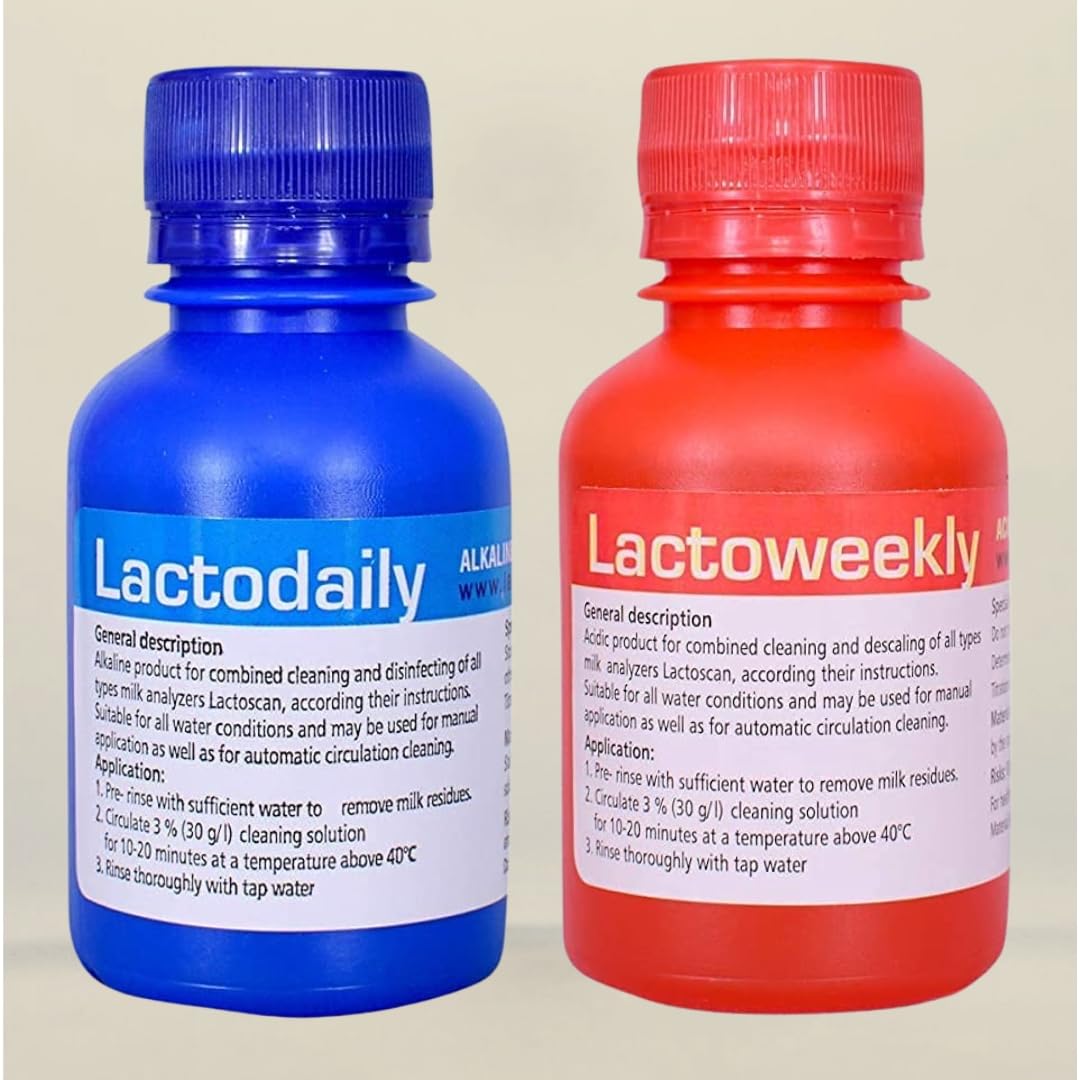 Clenliv lactodaily and lactoweekly Cleaning Solution for Lactoscan Milk Analyser Daily and Weekly - Combo (100mlx2 bottle)-image-15