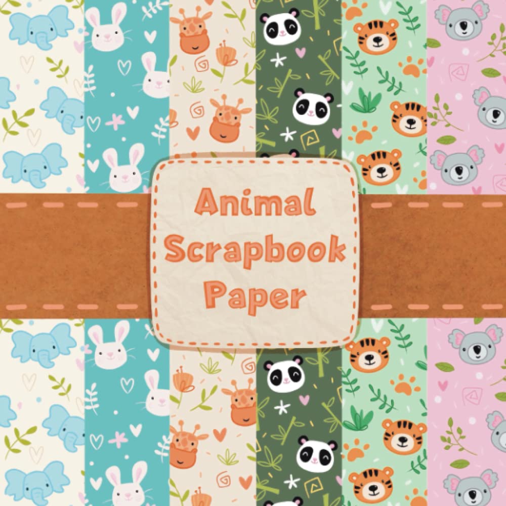 Animals Scrapbook Paper: Double Sided Scrapbooking Paper and Journaling Supplies for Adults and Kids | Size 8.5 x 8.5-image-28