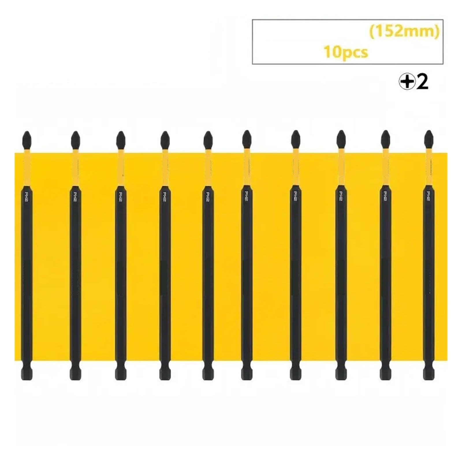 DT7800T-QZ PH2 Coppia Elastica Punta Magnetica Con Inserto Da 152 Mm, Compatibile Con Accessori For Utensili Elettrici DeWalt Punte Da Trapano(DT7800-10pcs)