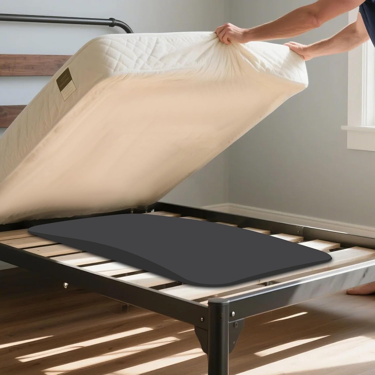 60" L Sagging Mattress Support Dip Fixer High Density Under Mattress Support Foam for Sinking & Sinking Bed Repair Extends Life Firm Support Pad 60"X24"X2" (Black)