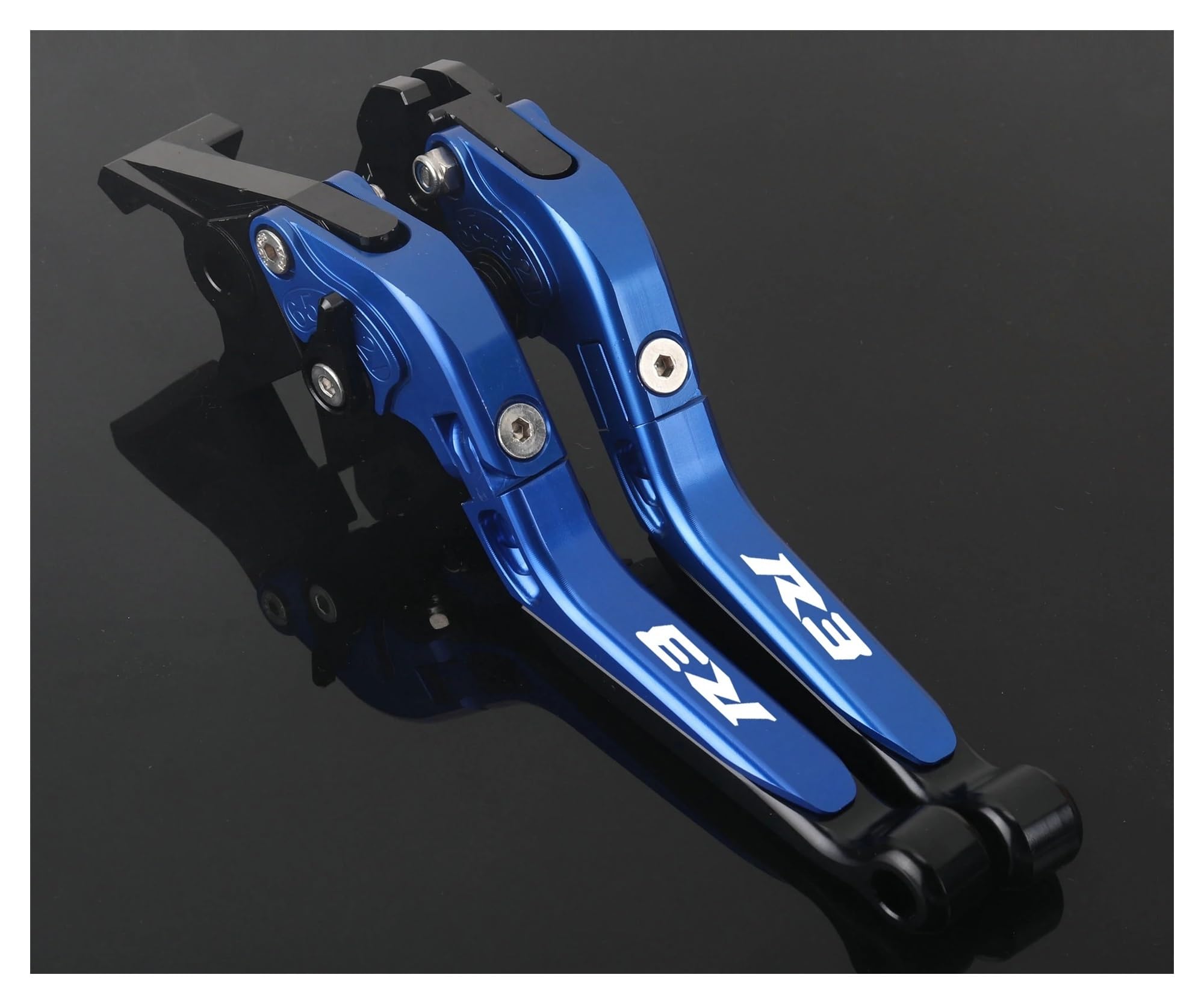 Lijiurger Blue Motorcycle Clutch Lever For Yzf-R3 Yzfr3 R3 2015-2024 Motorcycle Master Brake Lever Clutch Set Adjustable Folding Handle Guard Levers