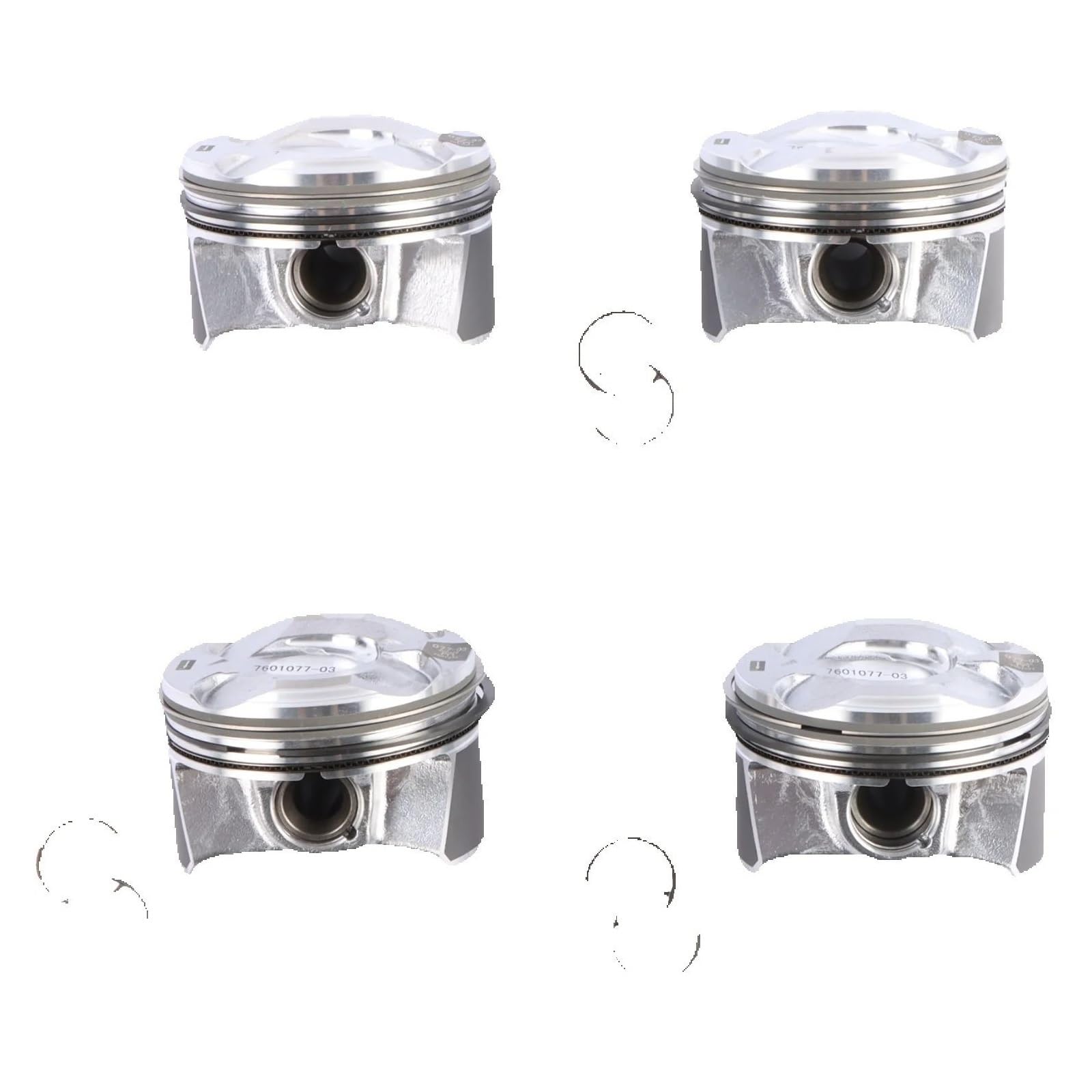 4 szt. 11257601181 zestaw tłoka i pierścieni N18 B16A standardowe dopasowanie do MINI Cooper pasuje Countryman Paceman 2010-2016 Zestaw cylindra i tłoka motocykl Komplet cylinder