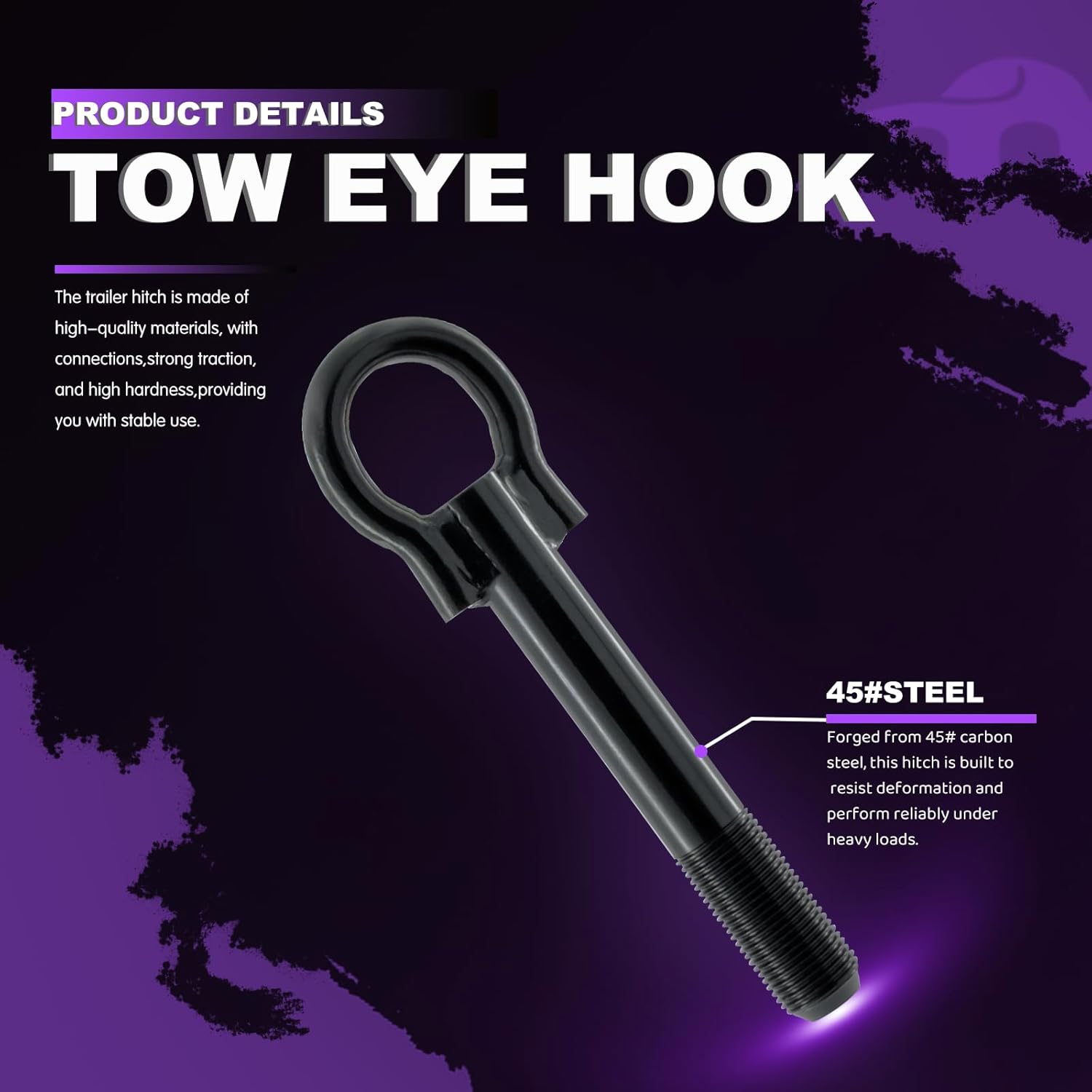 for Toyota Tow Hook Camry (2001-2018),Corolla (2009-2018),RAV4 (2005-2018),Prius for Lexus ES (2002–2018),is 51960-05010, 51960 0D080, 51960-33010, 51961-42050 Front Towing Eye Hook