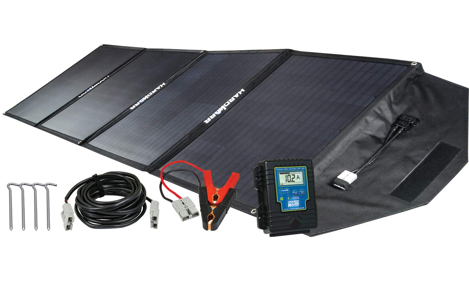 61CYVL6XaOL Hardkorr 200W Heavy Duty Portable Solar Panels with Crocskin Cell Armour