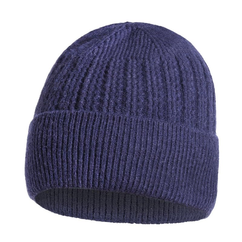 Women Winter Beanie Knit Hats Earflaps Skull Caps Soft Wool Warm Slouchy Casual Outdoor Woolen Ear Covers Head Warmer for Unisex Freesize