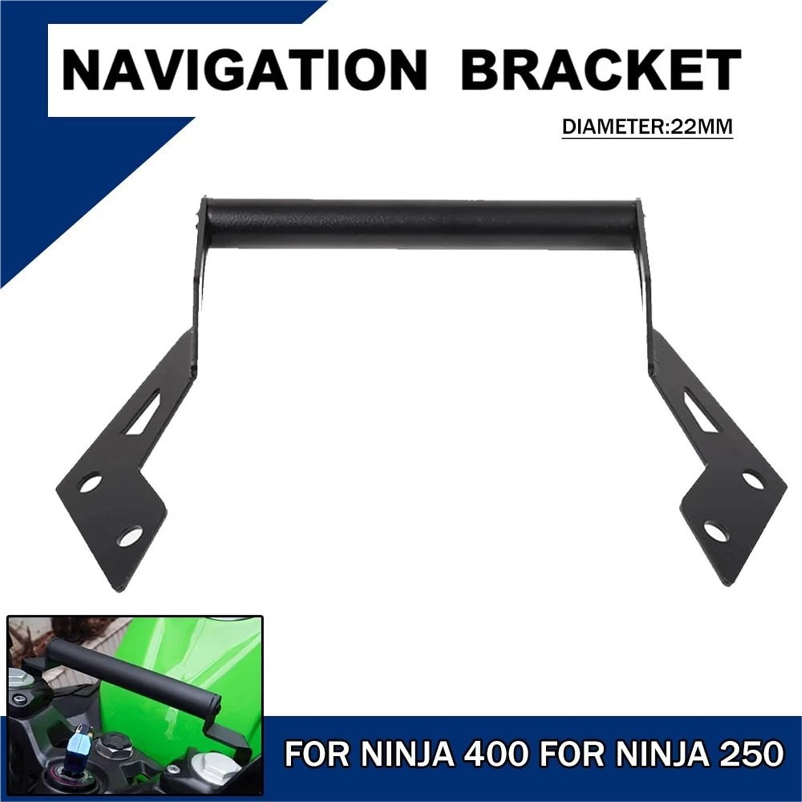 Uchwyt GPS Do NINJA250 400 motocyklowy wspornik nawigacji GPS uchwyt wspornika zestaw do montażu telefonu komórkowego Motocyklowy uchwyt nawigacyjny GPS