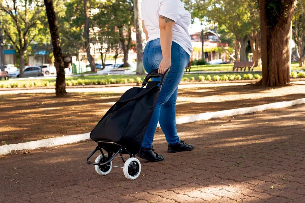 Mor - Carrinho de Compras Bag To Go Preto