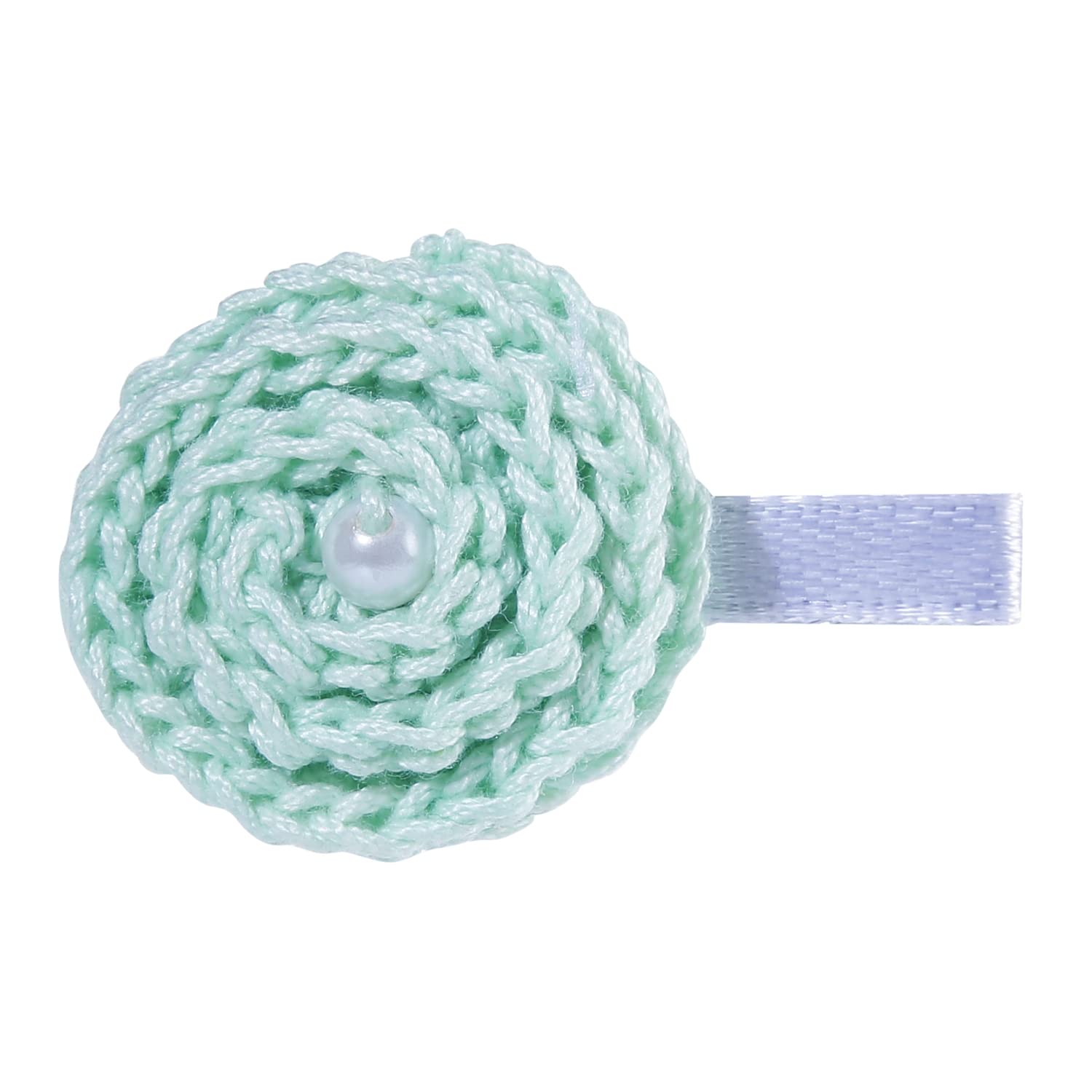 Prapti Handicrafts Crochet Flower Baby Girl Eligater Hair clips Hairpins For Girls Hair Accessories Kids (Sea Green Rose Flower, Pack of 1) (B0BPJFWCZW) Amazon Price History, Amazon Price Tracker