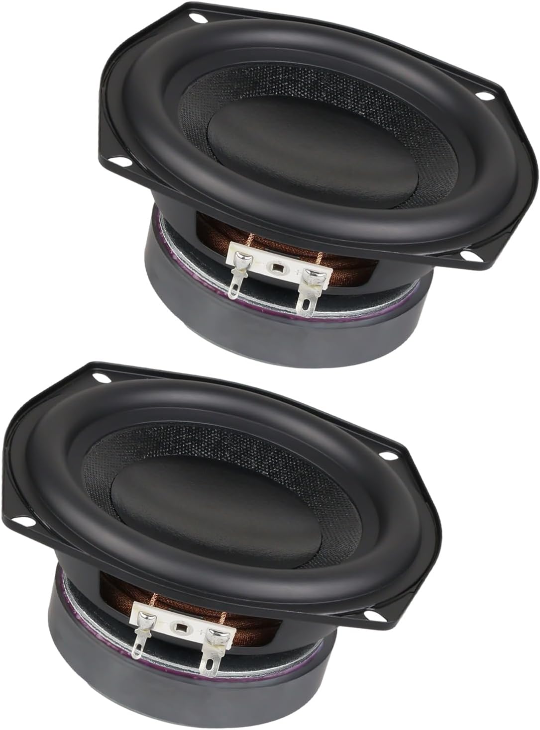 Mjaie 40W 5.25" Subwoofer Speakers 4Ohm IPX7 Water-Resistant Y30 Magnet Structure Enhanced Low Frequency ABS Housing Powerful Bass Output
