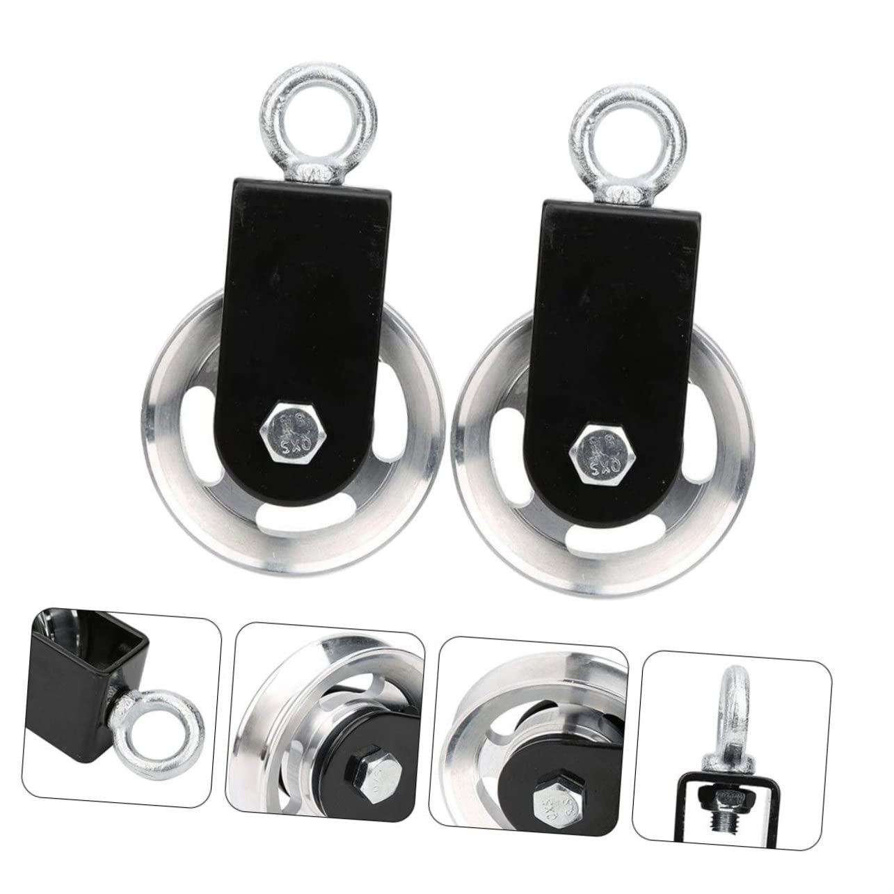 Silent 2 Sets Gym Bearing Lifting Pulley Training Parts for Strength Training Accessory Compatible Fitness Equipment Racks