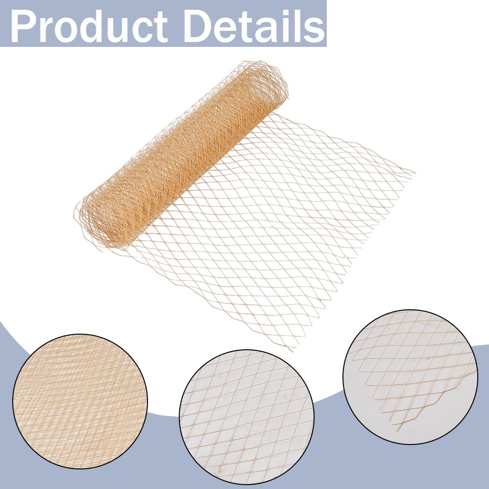 GORGECRAFT Voile Mariée Cage Oiseaux 2yds Organza - Bandeau Maille Blanche Pour Coiffure
