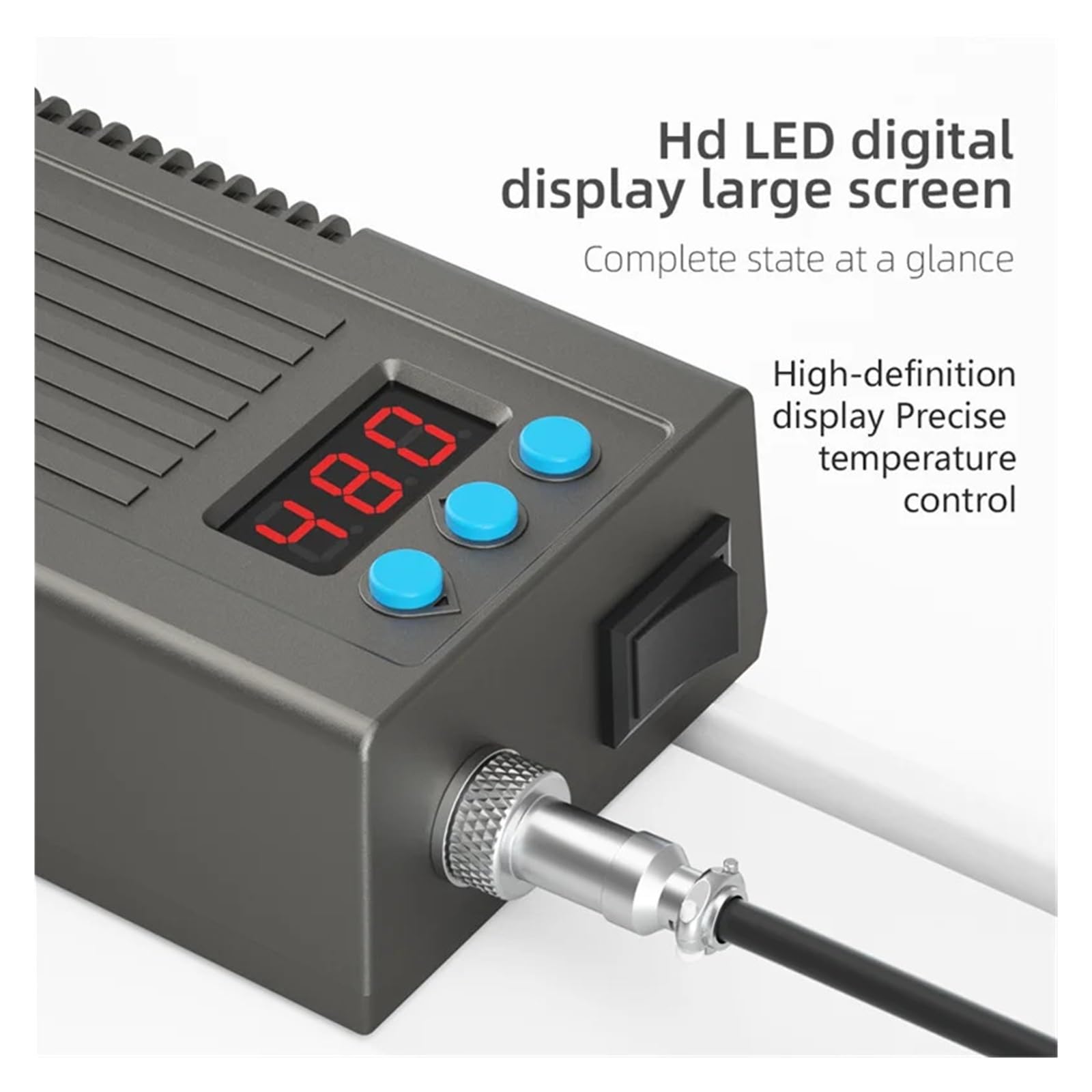 Stazione di saldatura, Stazione for saldatore M-T12 da 75 W con display digitale, strumento di saldatura portatile
