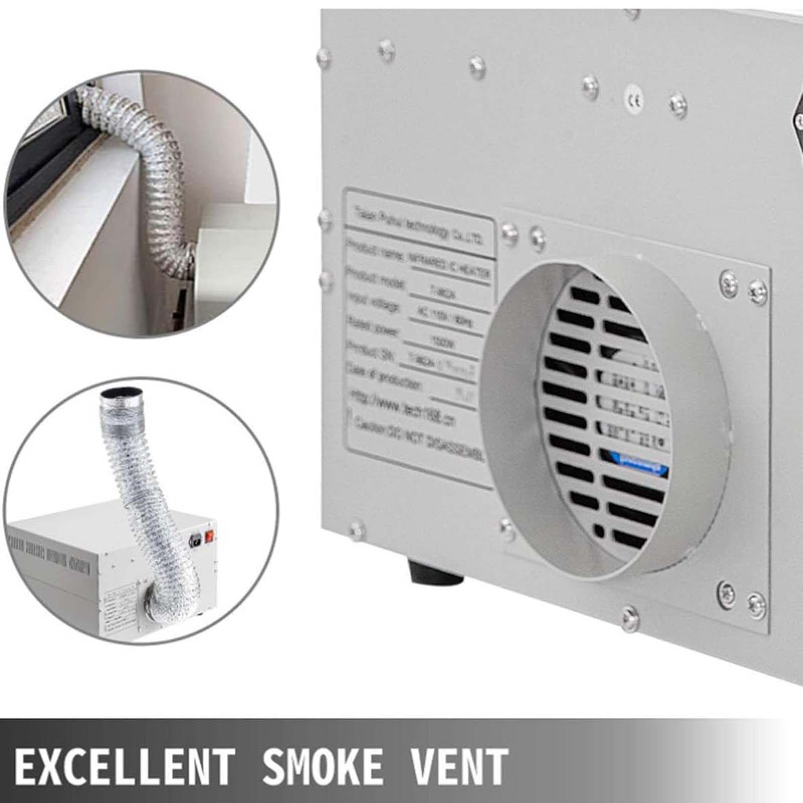 Four à reflux 800 W 220 V | Machine à souder automatique | Dispositif de soudage infrarouge avec circulation d'air chaud, 180 x 235 mm pour applications de soudure de précision