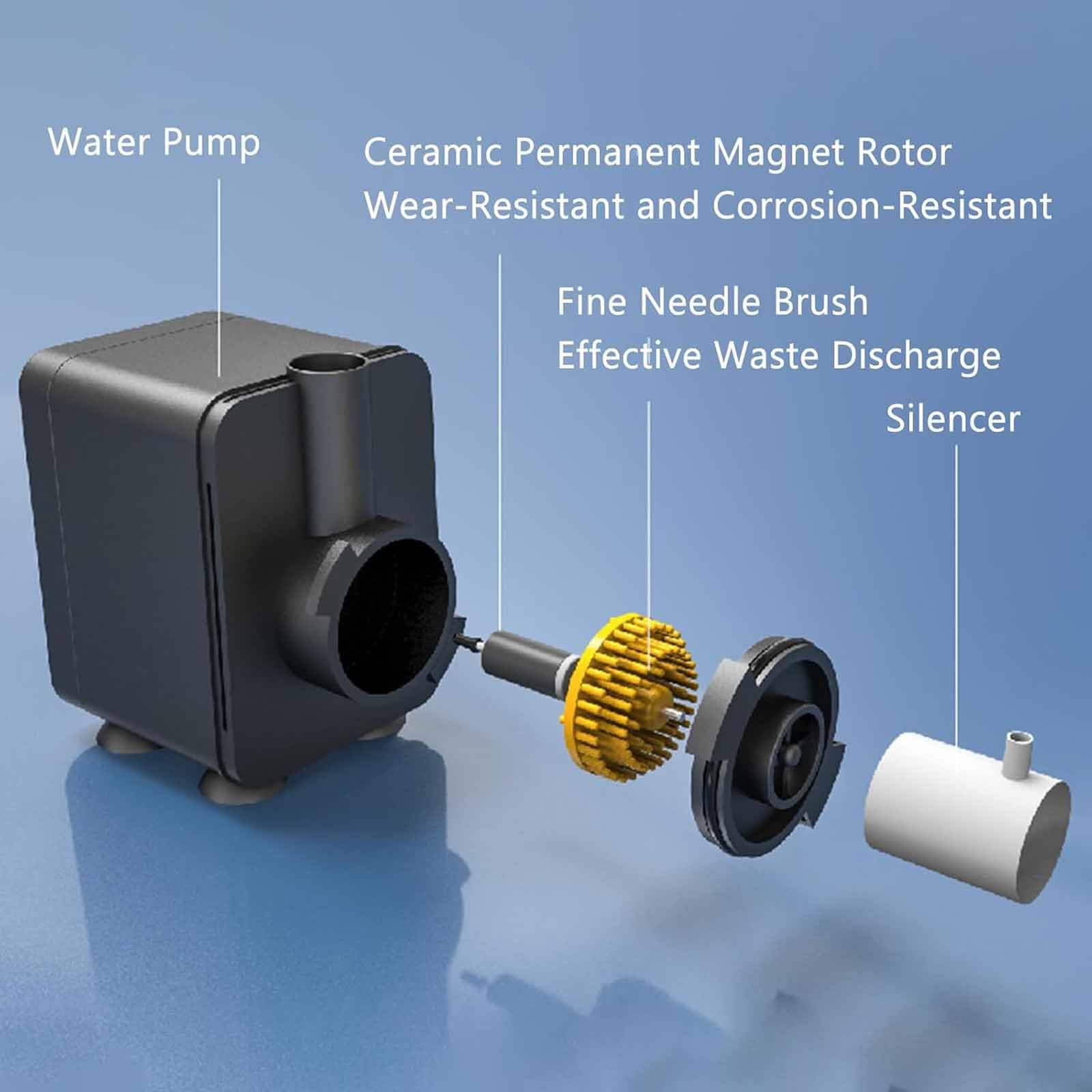 Skimmer De Proteínas para Acuario, Skimmer Interno para Pecera, Silencioso, Apto para Acuarios De 30-50l/50-90l/90-130l, para Corales, Agua Salada Y Agua Dulce 30L