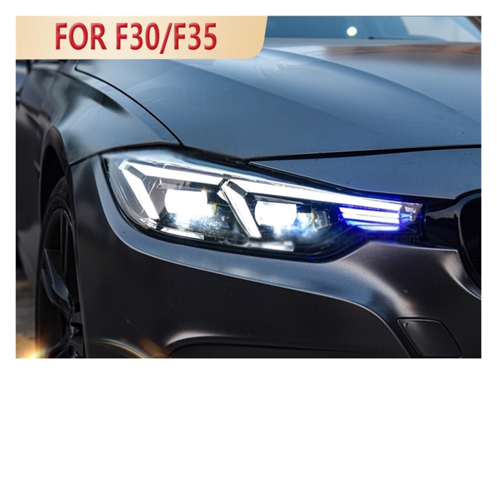 Model samochodu kompatybilny dla BMW F30 LED reflektor obiektywu projektora F31 lampa czołowa 318i 320i 325i 328i 330i 335i DRL akcesoria samochodowe
