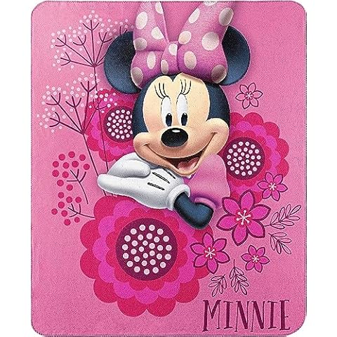 Disney's Minnie's Bowtique Fleece Throw Blanket Cover