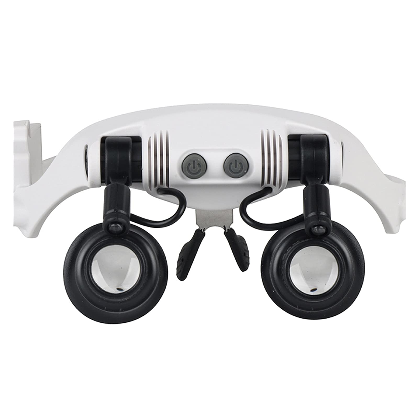 asdchZen Head Magnifier Glasses,Headband Magnifying Glass Magnifying Glass 10X Lens Glasses Illuminated Magnifier 10X 15X Magnifying Glass With Light Repair Tools With 8 Lens 20X 25X
