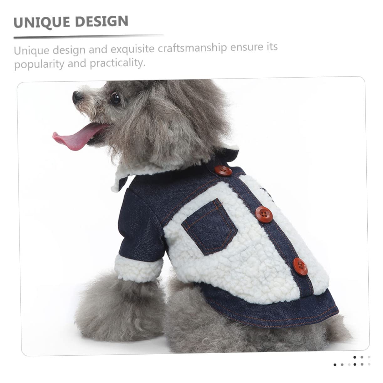 HMJGDHX Abrigo de algodón para Mascotas de Invierno, Ropa cómoda para Perros Que Proporciona Calidez para Paseos al Aire Libre en climas fríos