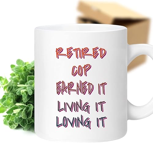 Bemrag Beak Thoughtful Retirement Gift For Coworkers, Perfect For A Retired Cop's Party, Quote On Large 11oz Ceramic Coffee Mug