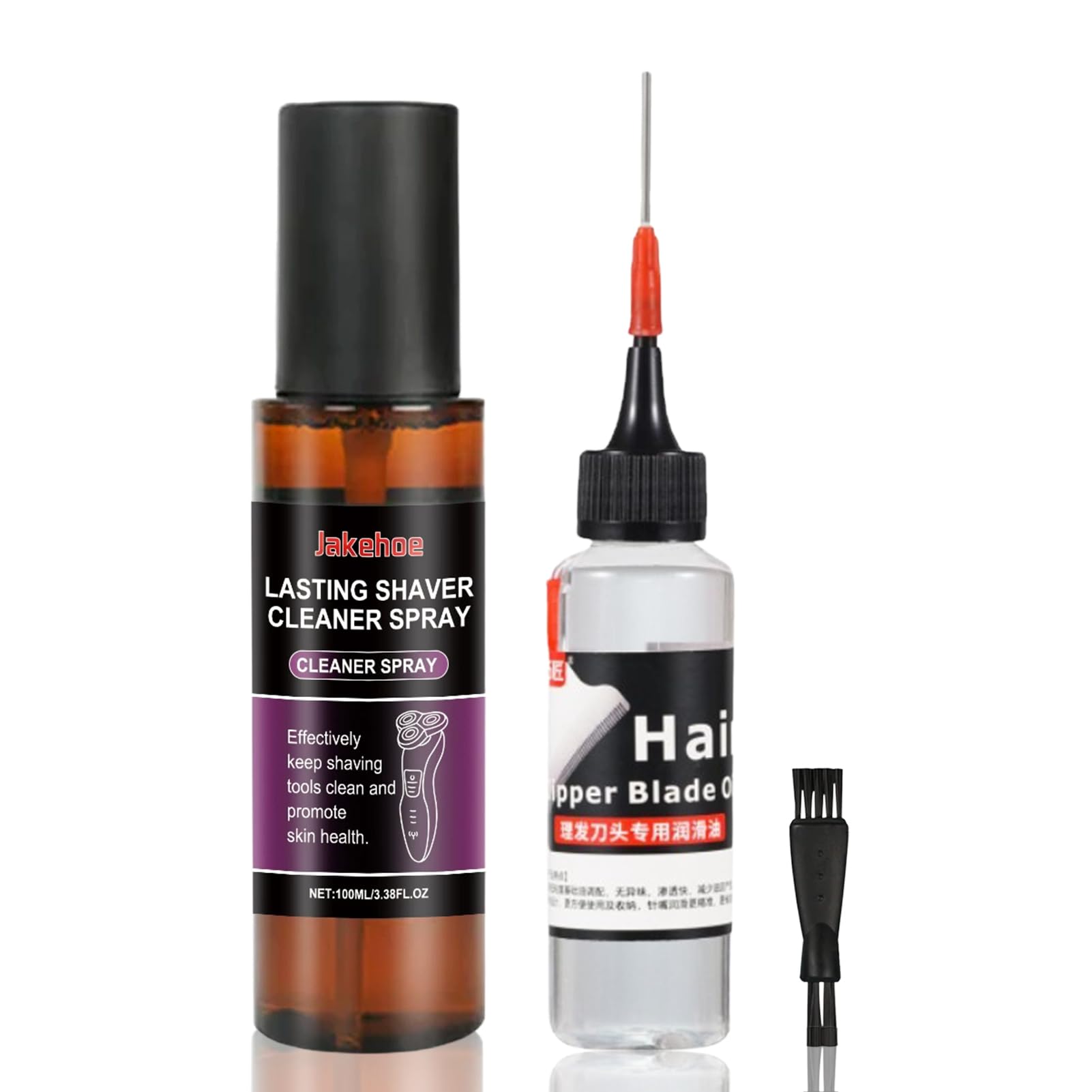 3pcs Aceite Lubricante,Aceite Maquina Cortar Pelo con Cepillo de Limpieza,Aceite para Cabezas de Afeitadora para Cortadoras de pelo, Reduce la fricción Cortadoras de pelo — view 9