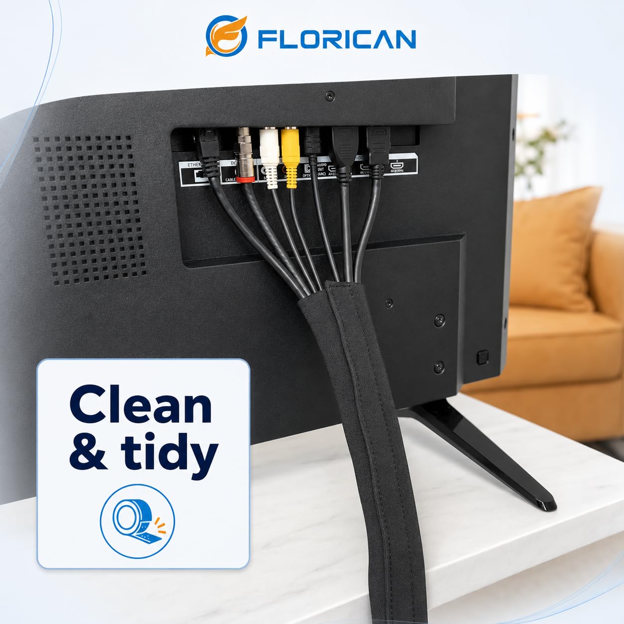 Cable Organizer Sleeves - Keep Cables Tidy -7