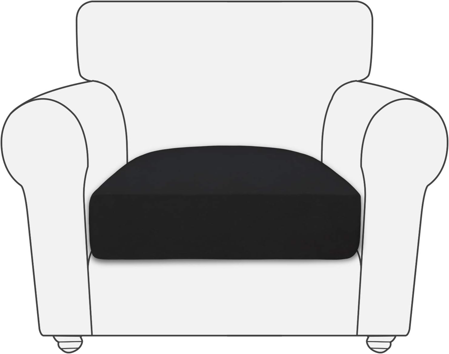 PureFit Stretch Fleece NonSlip Sofa Couch Cushion Covers