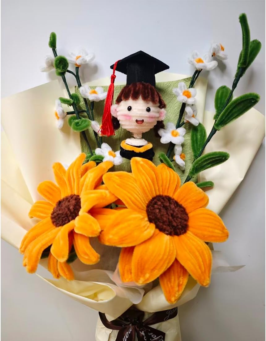 Personalized Pipe Cleaner Graduate Gift Pipe Cleaner Flower Kit for Congratulations Graduate 2026