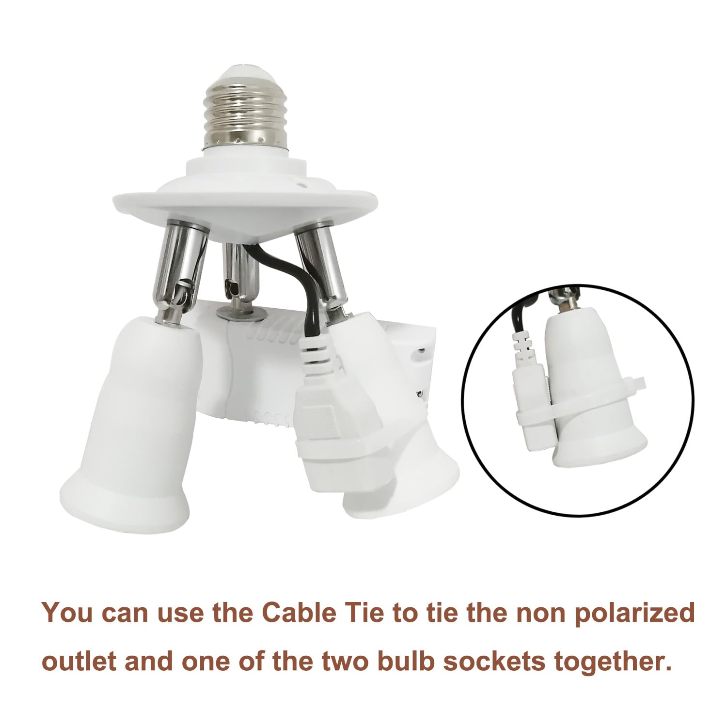 Radar Motion Activated Light Sockets,2 in 1 E26/E27 Dual Light Bulb Socket,Dusk to Dawn Sensor Bulb Adapter Outdoor Indoor for Porch,Garage,Basement(2 Pack)