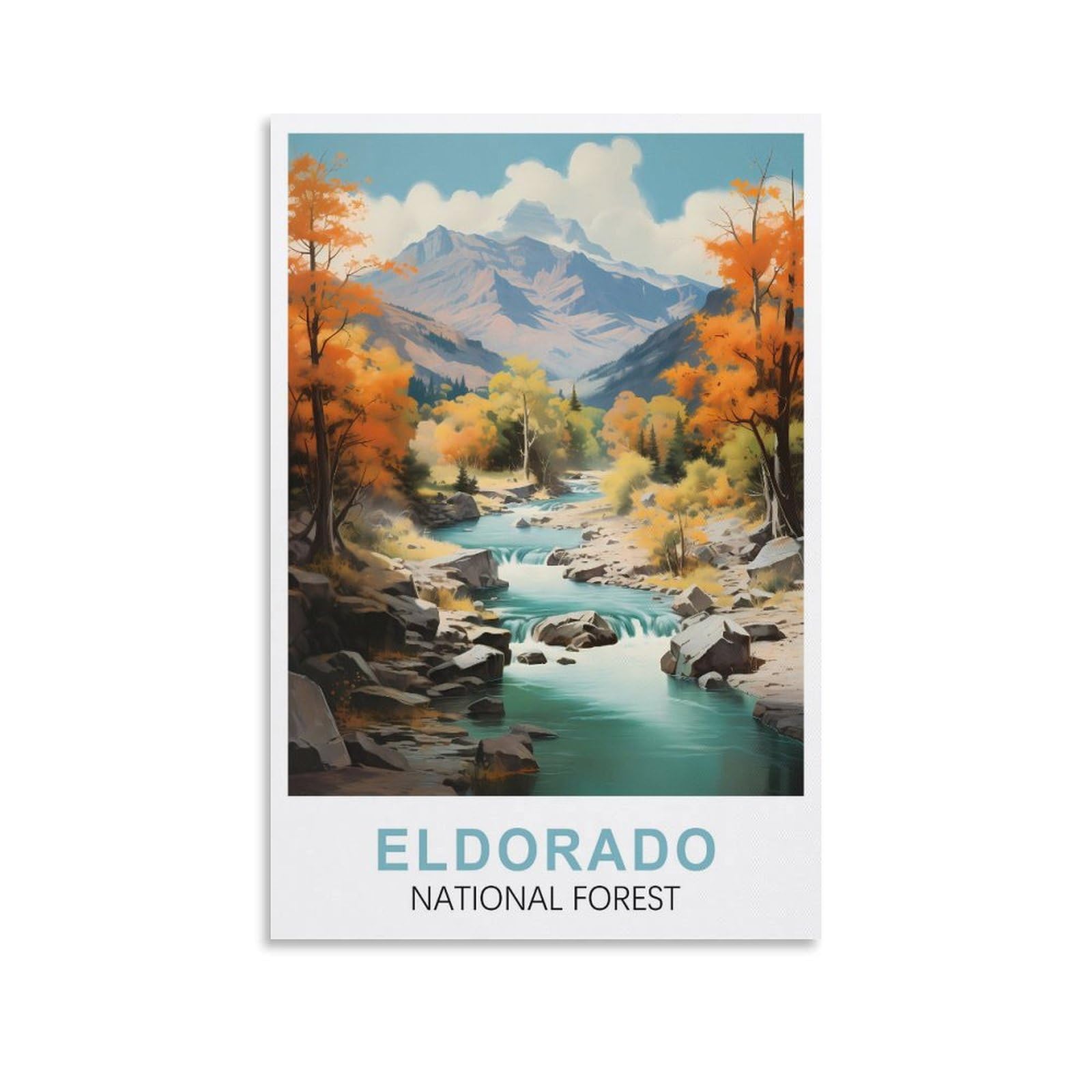 EZMLFA 5D Diamond Art Kits Adults,Eldorado National Forests,Gem Art,Crystal Kits Round Drill for Home Wall Decor Gifts,Women,Men 40x40cm