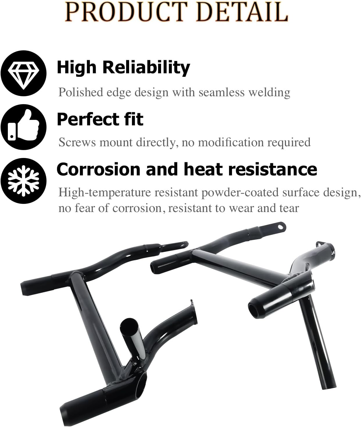 1-1/4" Saddlebag Guard Crash Bar Kit for Harley Touring Street Glide Road Glide Road King Electra Glide 2009-2024,32mm Steel Frame Protector