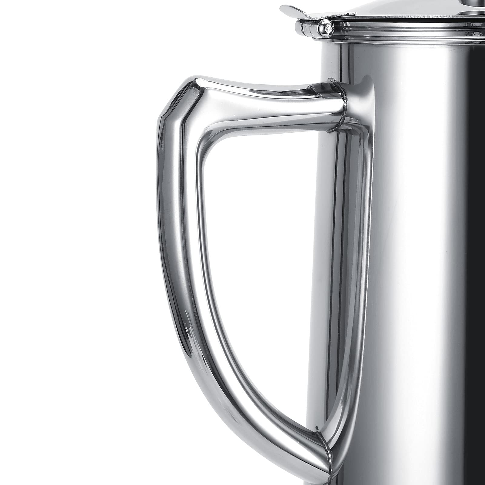 Generic Jarra de Agua, Jarra con de té de Tapa 2l Acero Inoxidable Hervidor de Agua Fría Botella de Multifuncional Tetera de café con para para el Restaurante café Jugo de