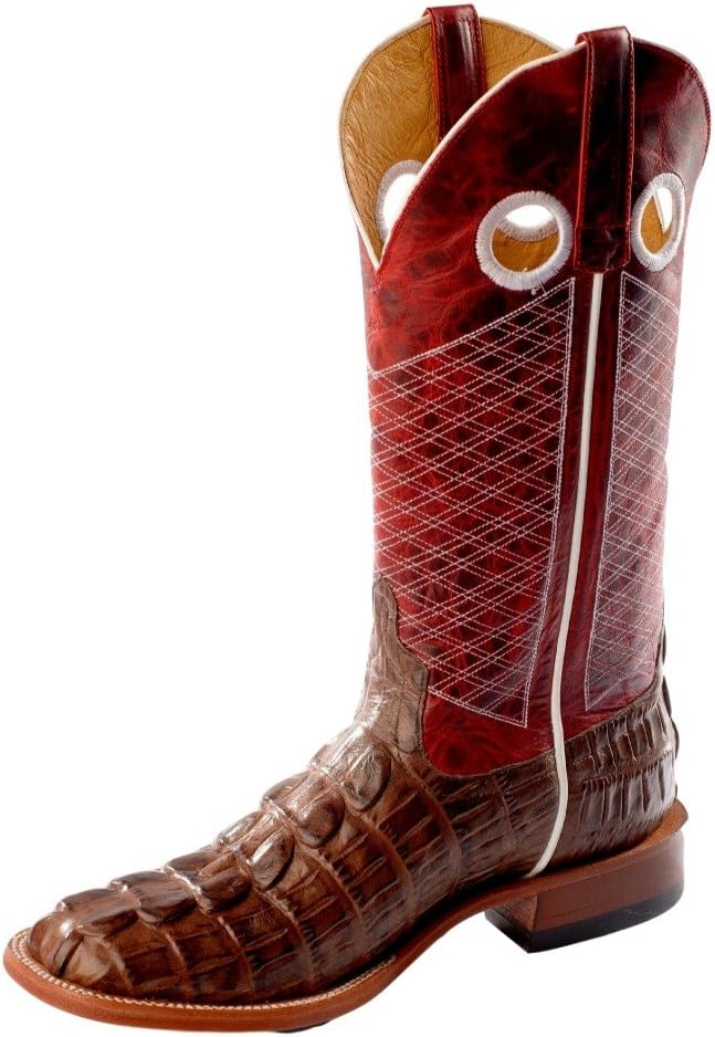 Macie Bean Women`s Top Hand Black Caiman Cowgirl Boot Black