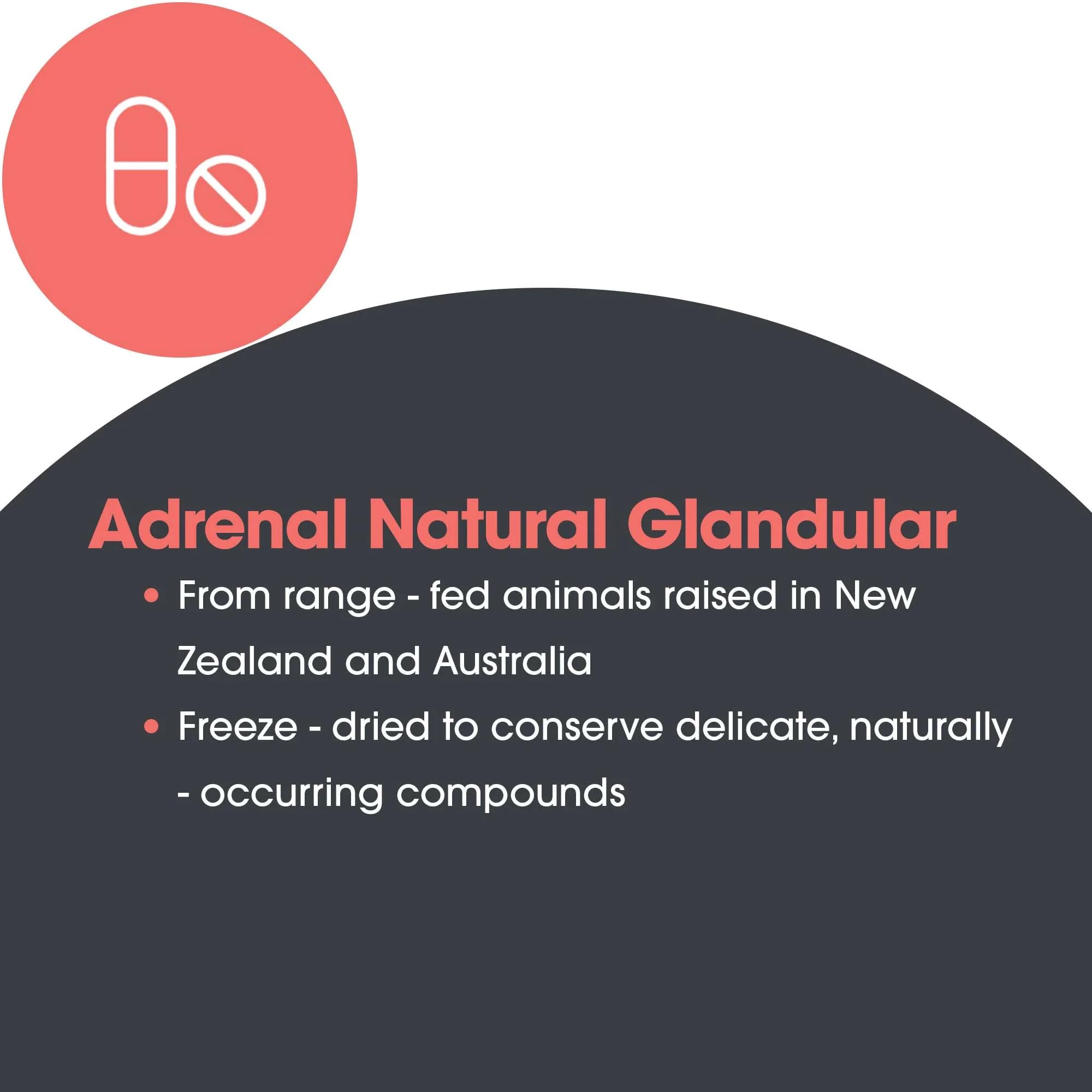 Allergy Research Group Adrenal Natural Glandular 100 mg 150 Kapseln