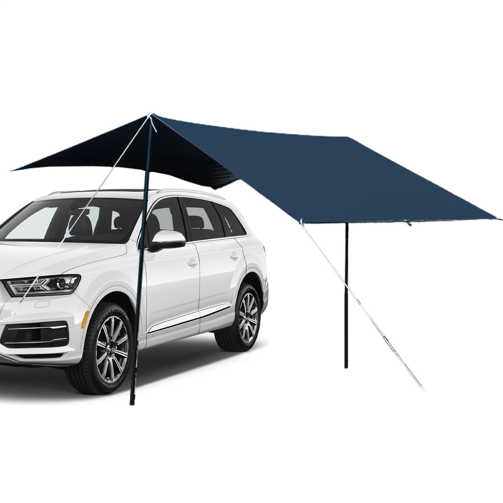 Tenda Da Sole Per Auto Tenda Pensilina Posteriore Multiuso Auto | Auto Pensilina Ombreggiante SUV Per Campeggio Picnic Weekend Famiglia Attività Outdoor Viaggi Spiaggia